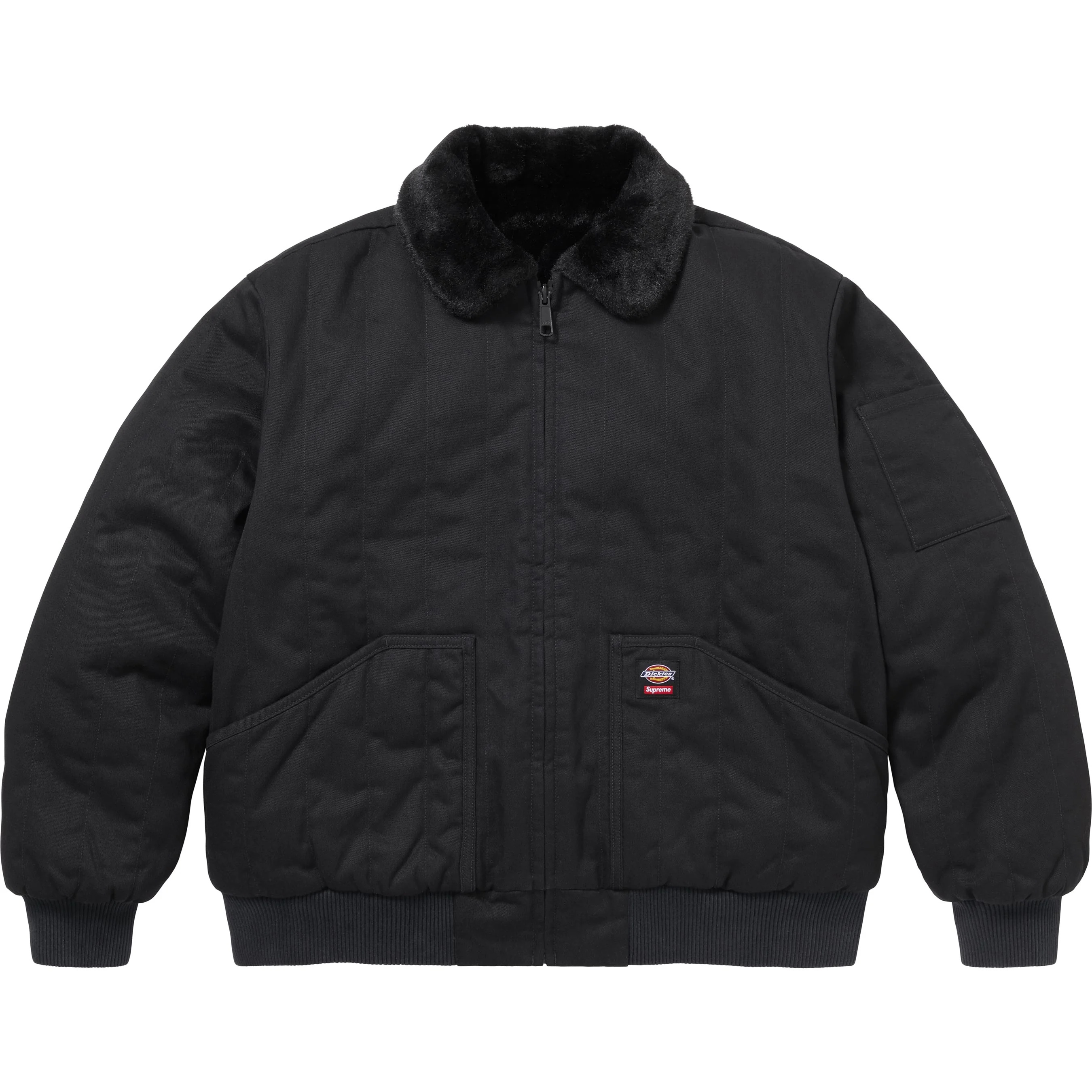 Supreme®/Dickies® Reversible Quilted Faux Fur Work Jacket view 4